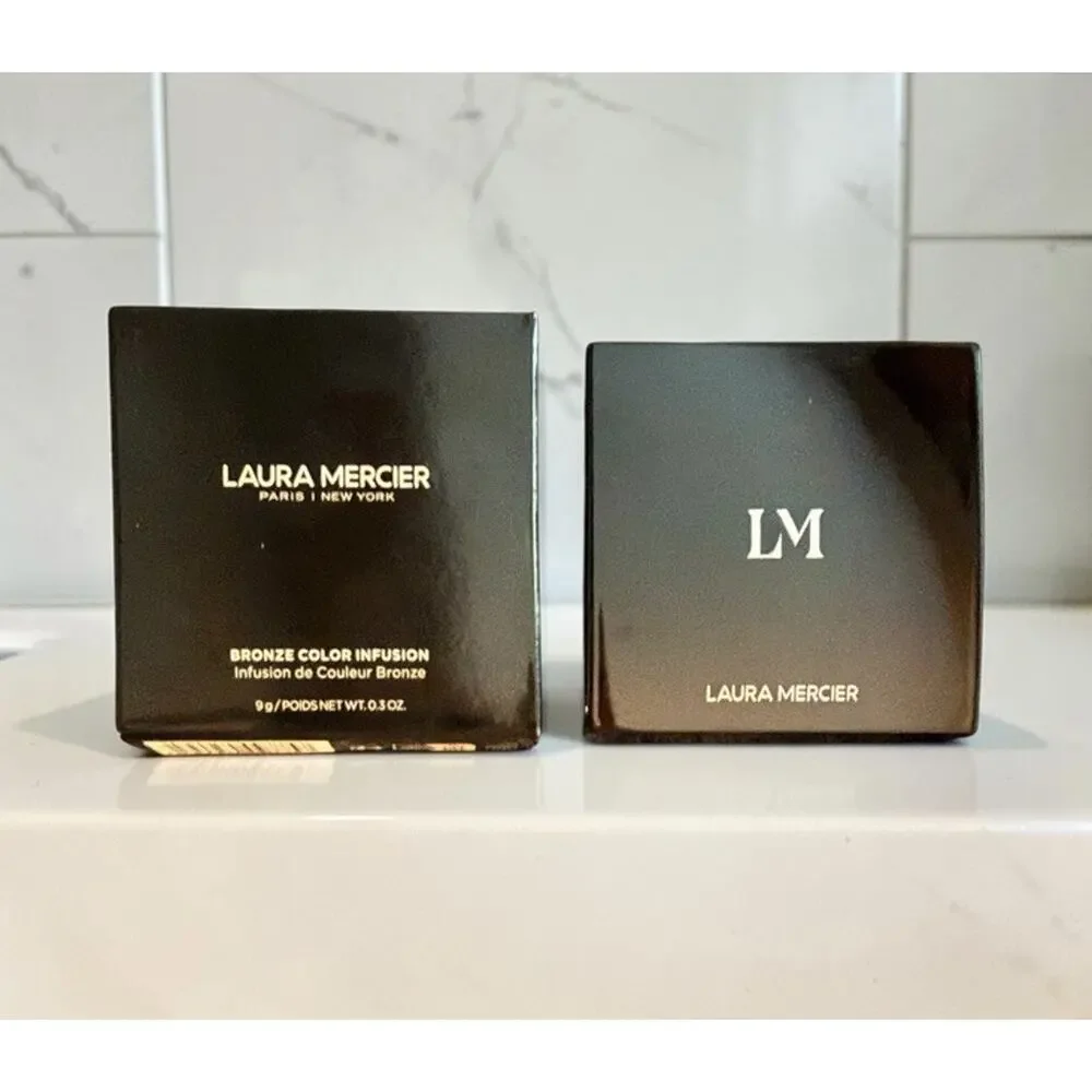 LAURA MERCIER Bronze Color Infusion Bronzer 10 SAINTE-CROIX Pressed Powder .3 oz